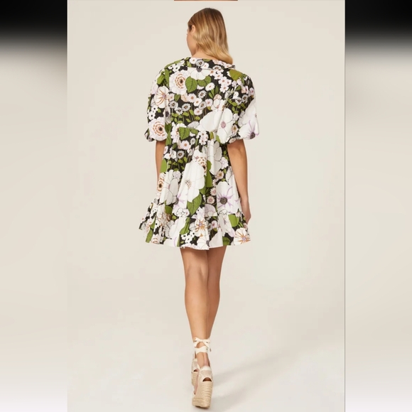 Maje Rafleur Floral Mini Dress Size 40 - Picture 2 of 7